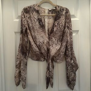 Snakeskin top